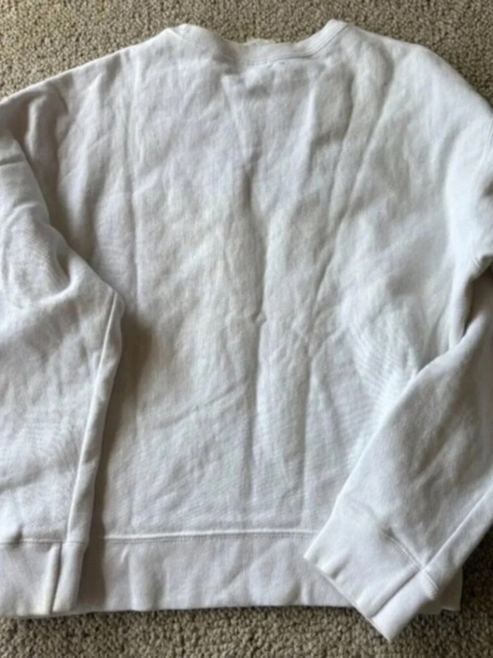 Vintage Champion Reverse Weave USA Made White Puffy Logo Sweatshirt M Streetwear - Picture 7 of 10